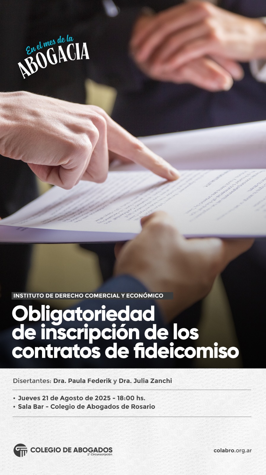 Obligatoriedad de inscripción de los contratos de fideicomiso - 21/08/2025